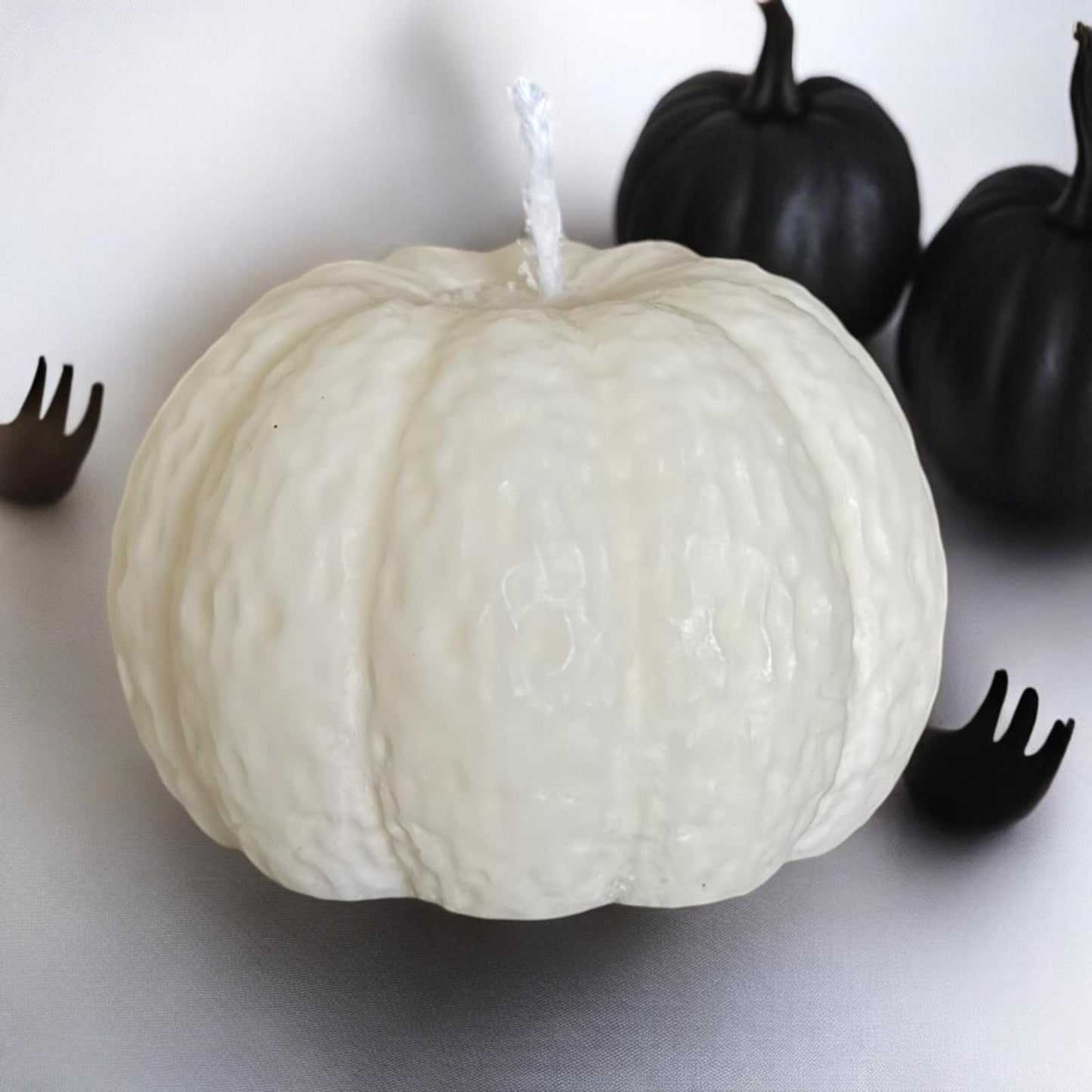 Pillar Pumpkin Scented Candle, Organic Soy Wax, Decorative Candle.