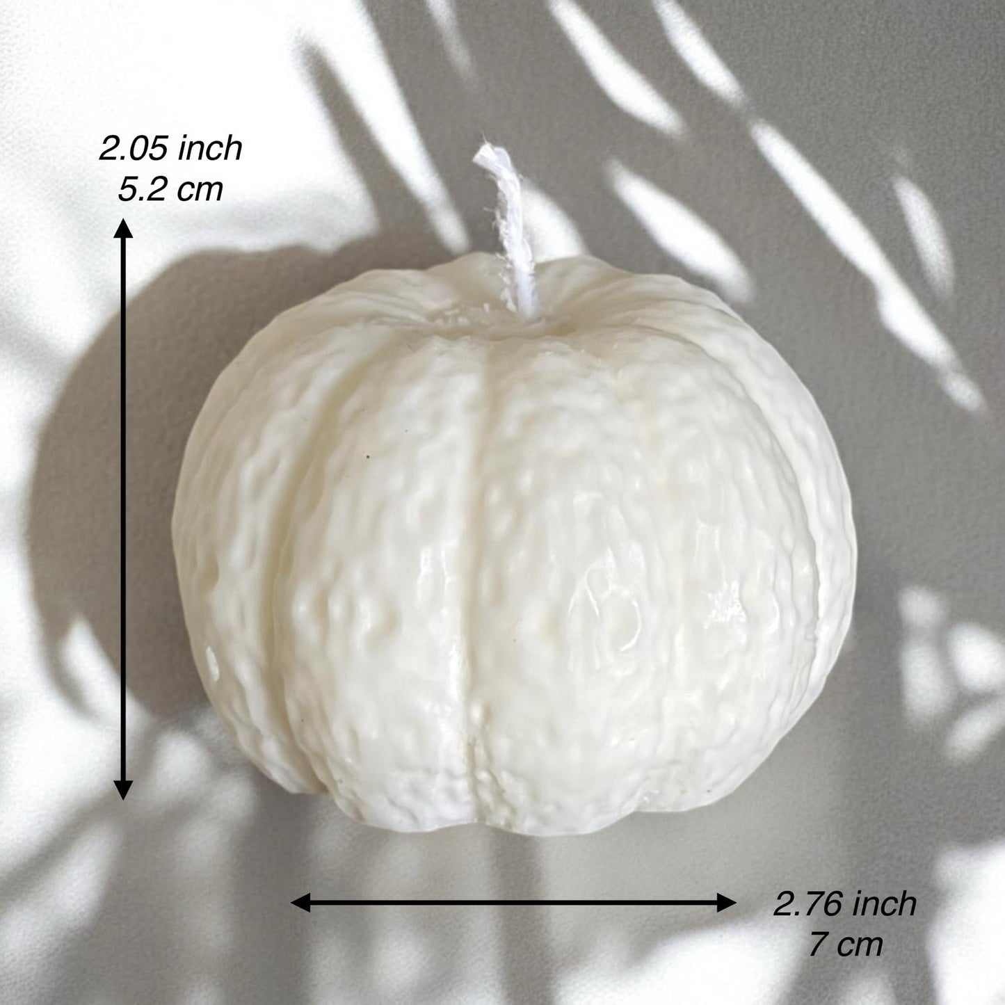 Pillar Pumpkin Scented Candle, Organic Soy Wax, Decorative Candle.