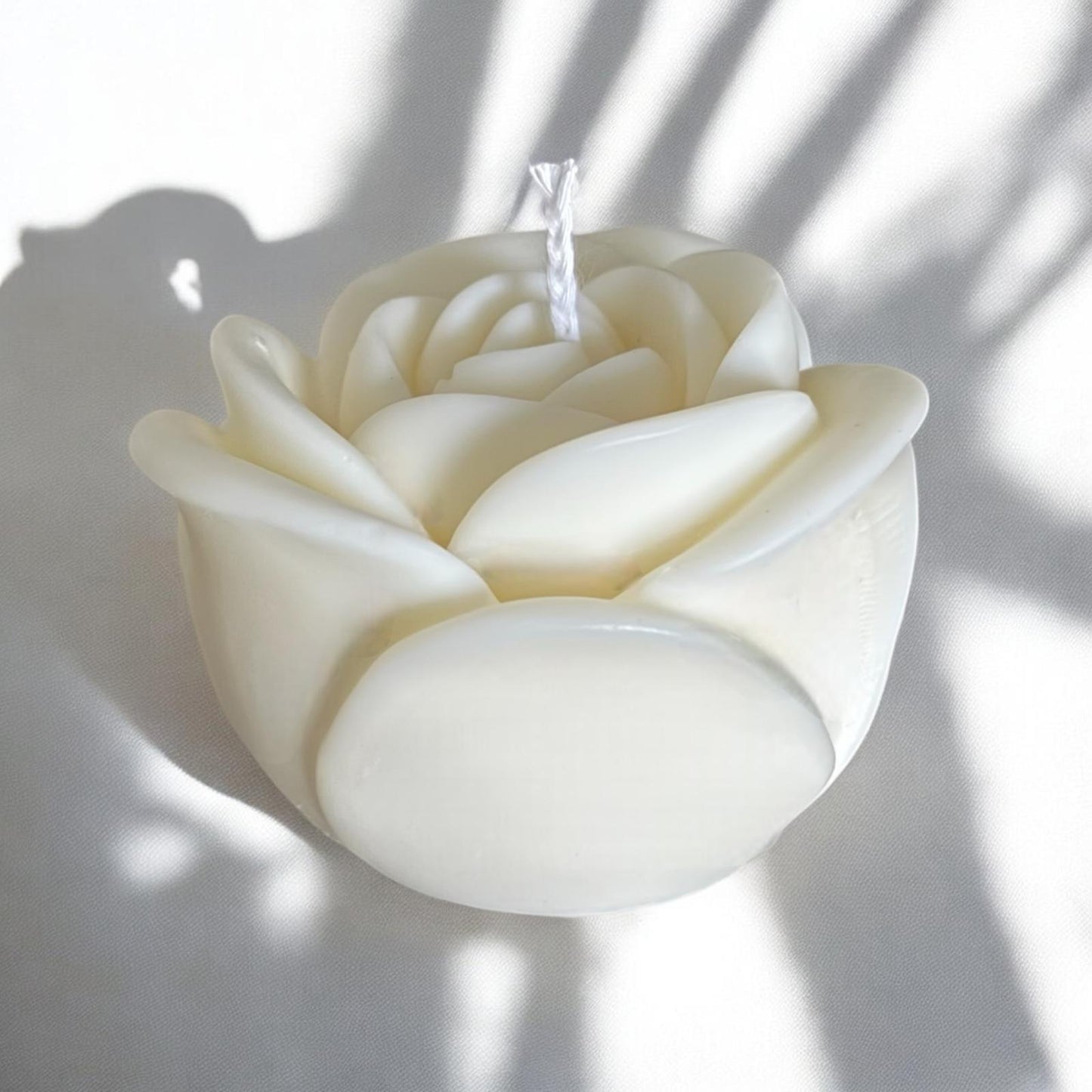 Pillar Rose Scented Candle, Organic Soy Wax, Decorative Candle.