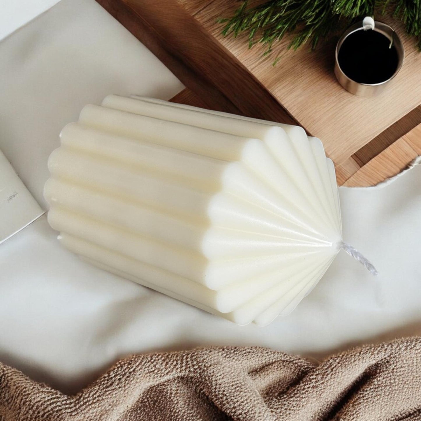 Pillar Scented Candle, Organic Soy Wax, Decorative Candle.