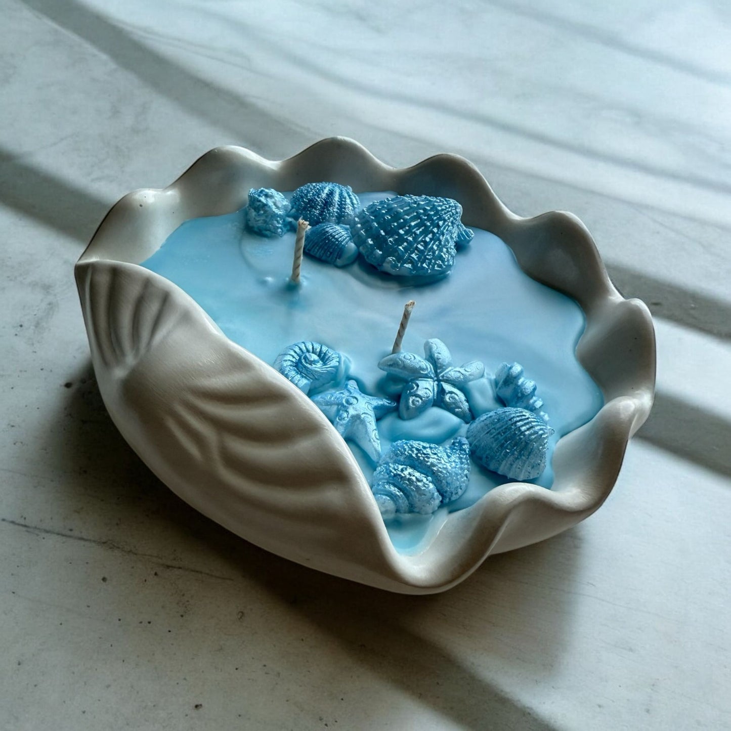 Seashell, Concrete Jar Candle
