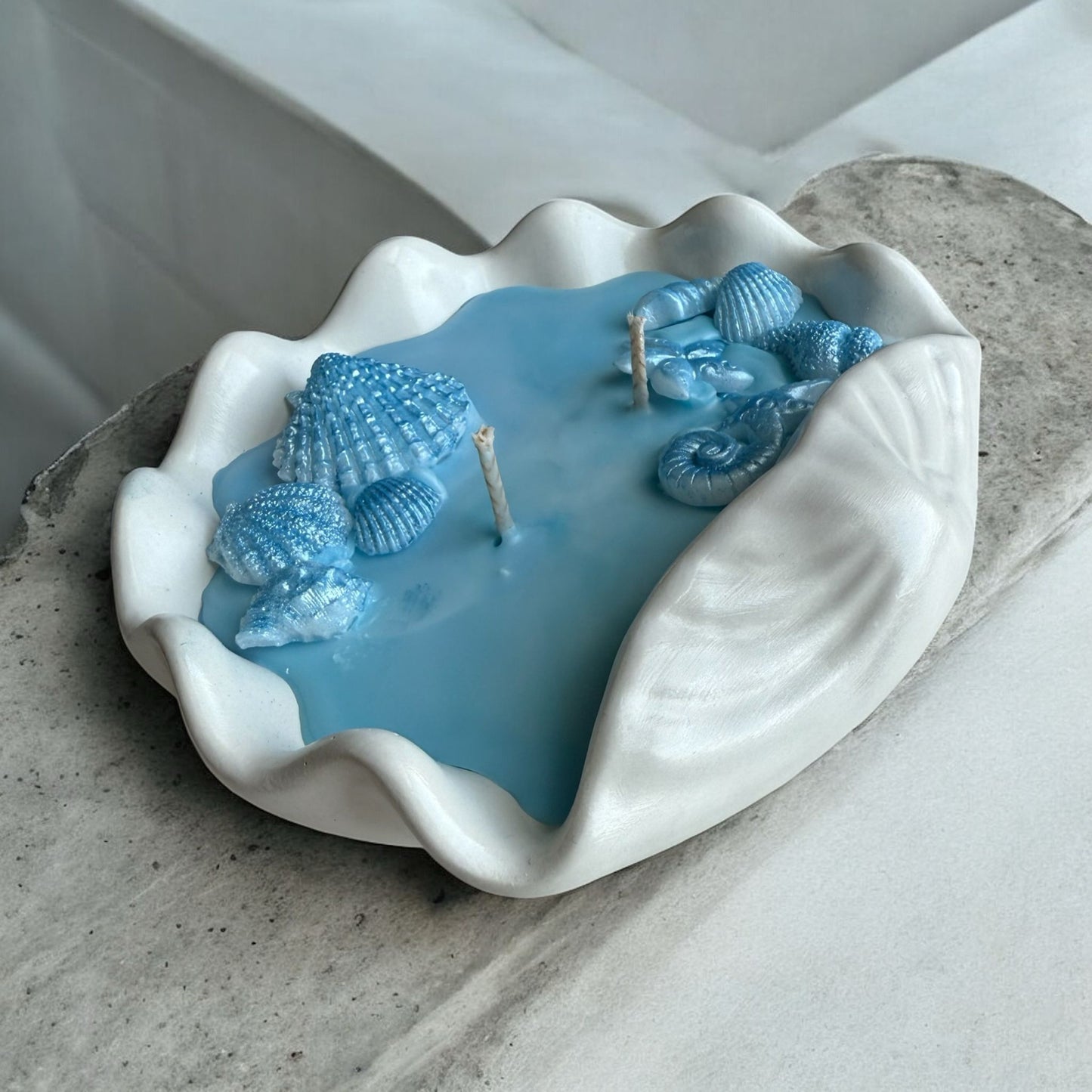 Seashell, Concrete Jar Candle