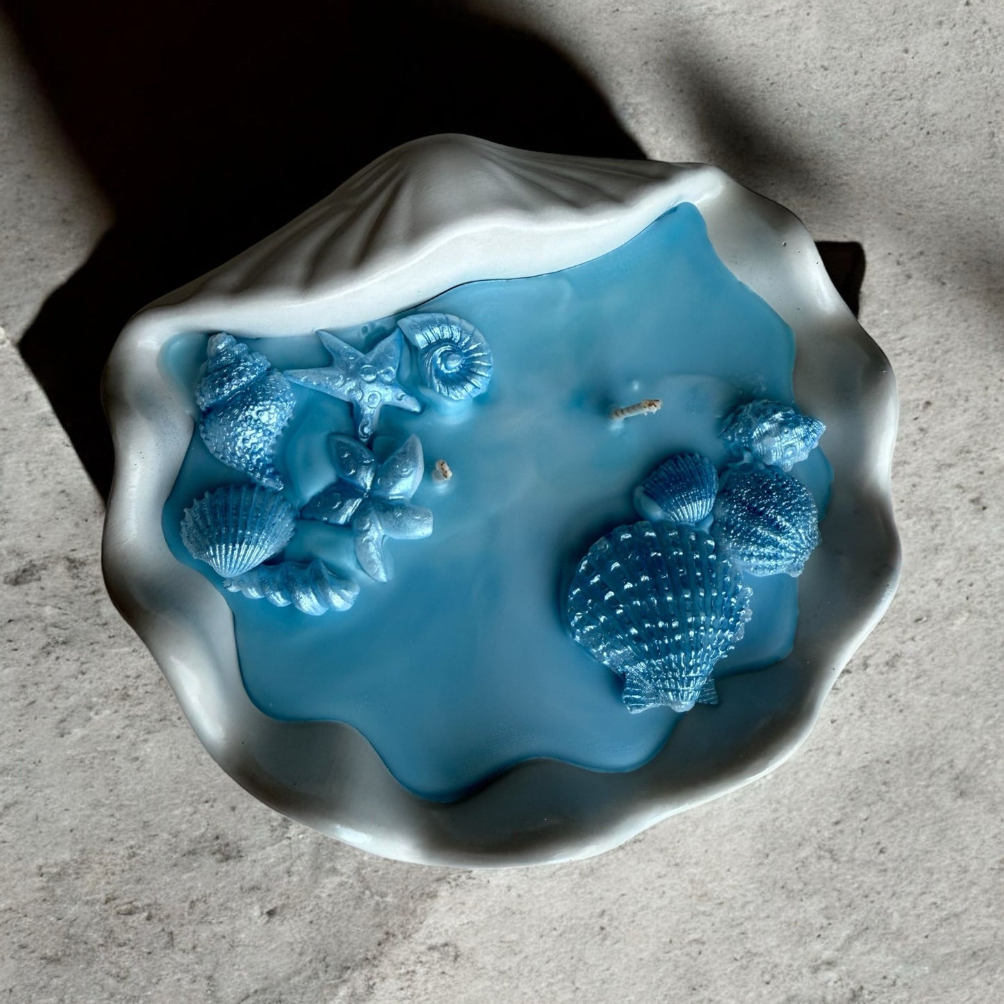 Seashell, Concrete Jar Candle