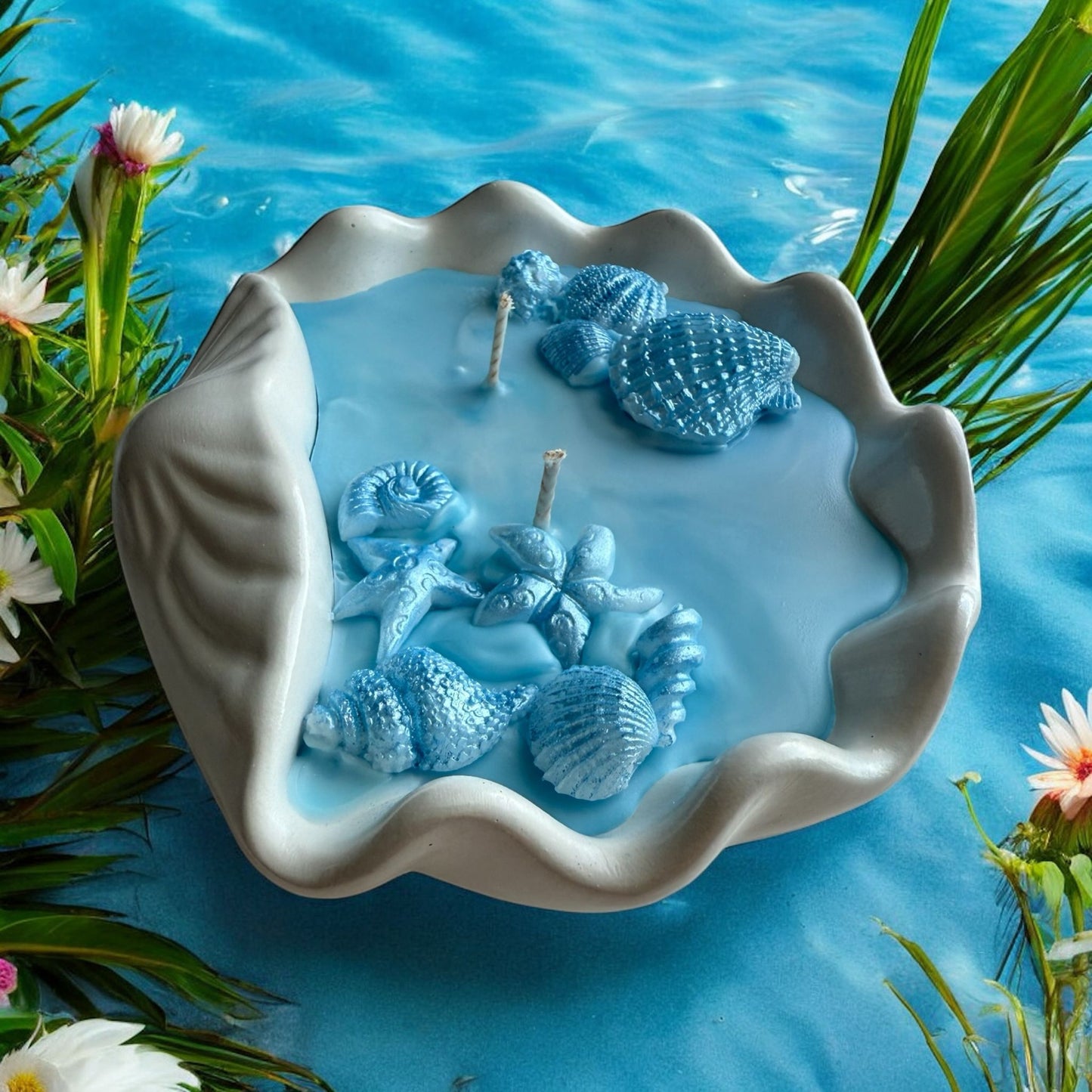 Seashell, Concrete Jar Candle
