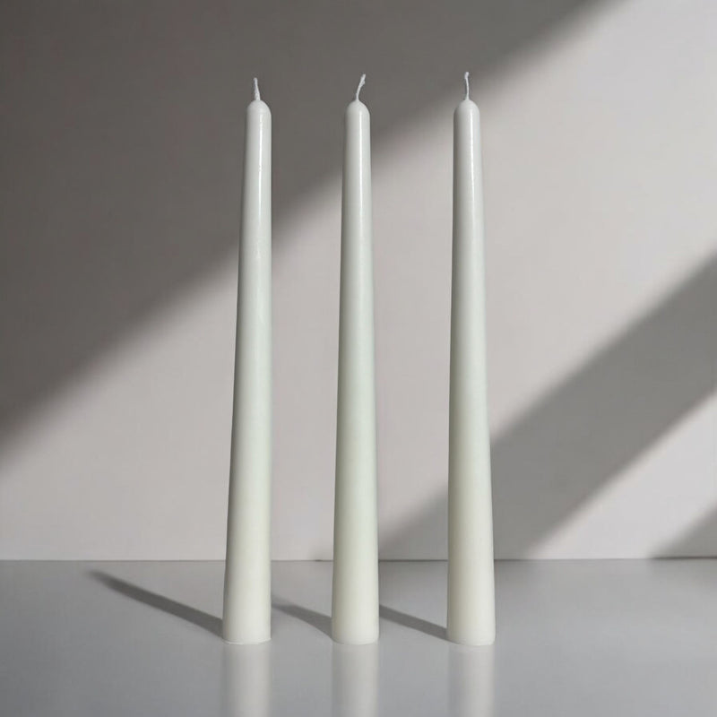 Taper Candles, Set of 3.