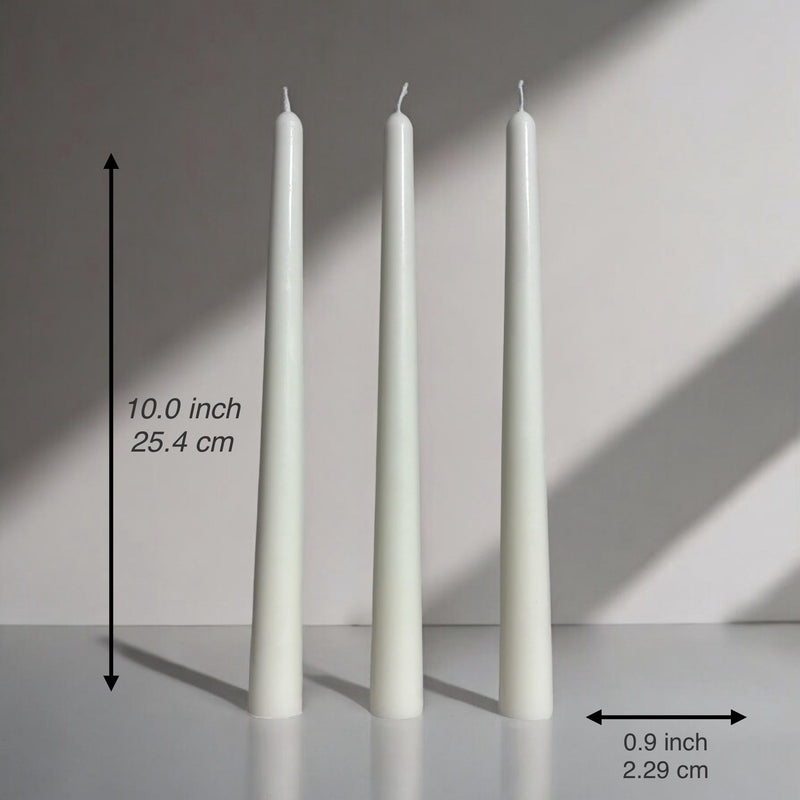 Taper Candles, Set of 3.