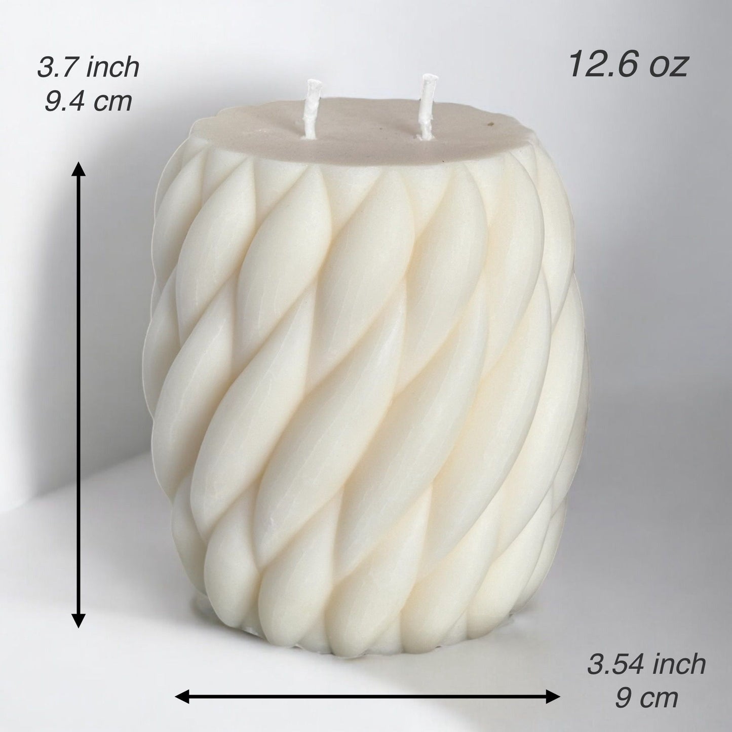 Wavy Large Pillar Candle.