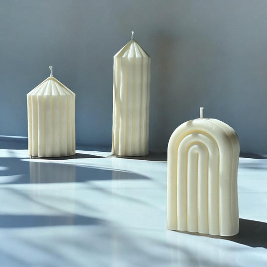 Set of 3 Pillar Candles.