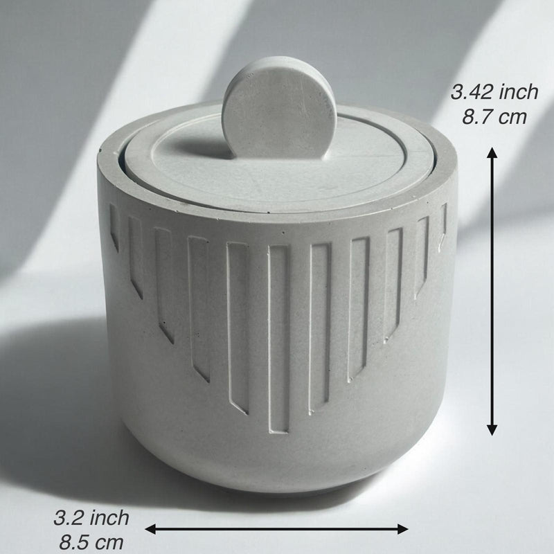 Shaped Concrete Jar Candle.