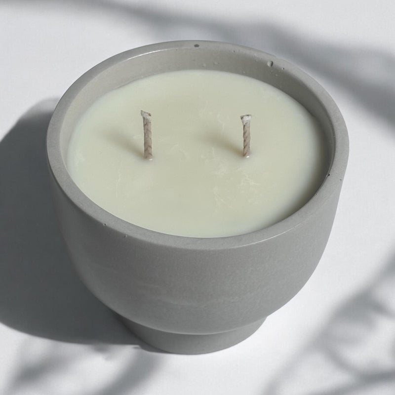 Concrete Bowl Candle Jar.