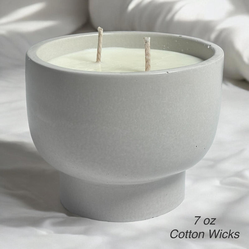 Concrete Bowl Candle Jar.