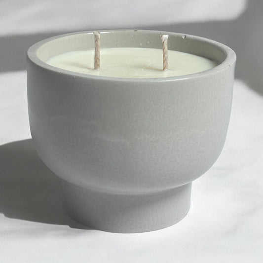 Concrete Bowl Candle Jar.