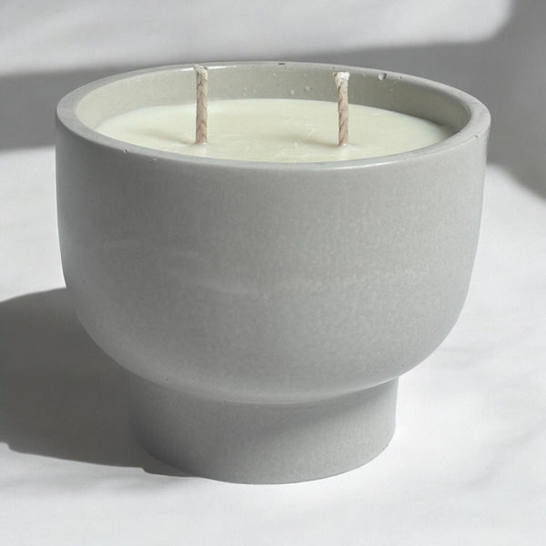 Concrete Bowl Candle Jar.