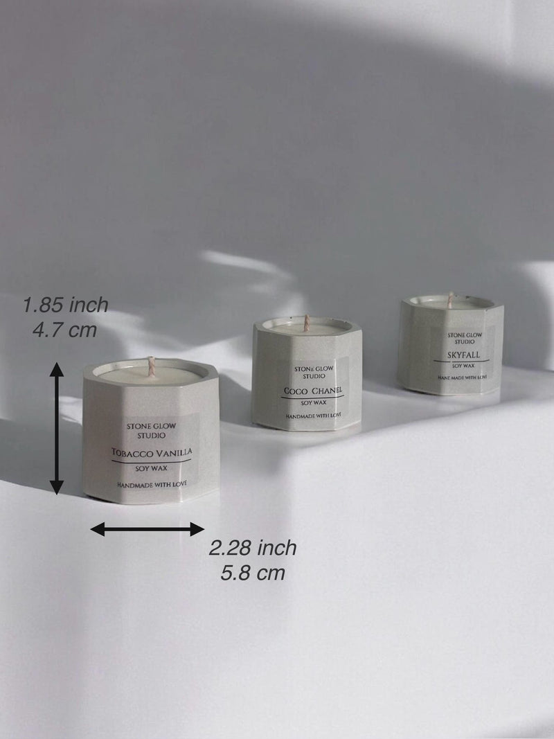 Set of 3 Small Candles.