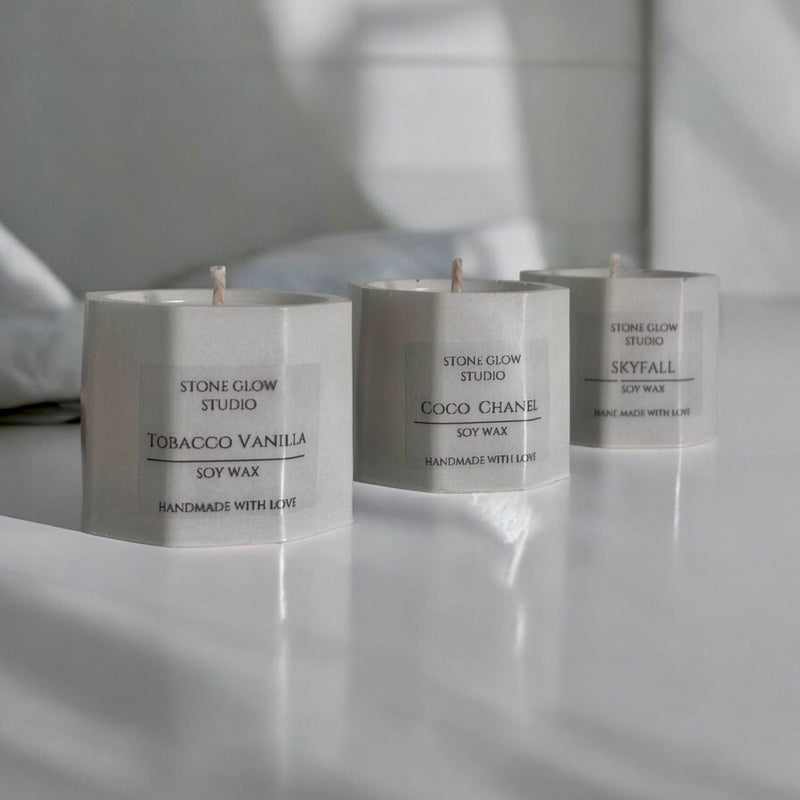 Set of 3 Small Candles.
