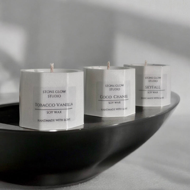 Set of 3 Small Candles.