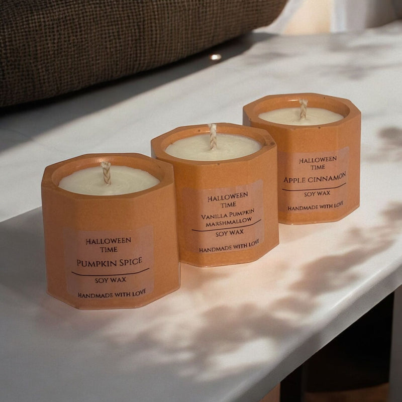 Halloween Set of 3 Small Candles.