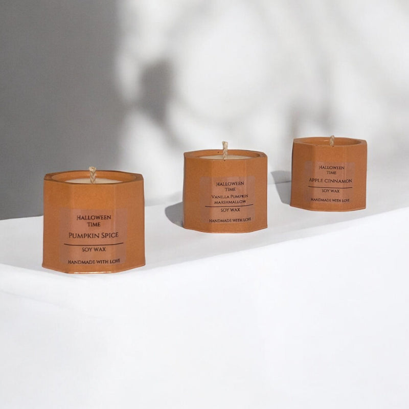 Halloween Set of 3 Small Candles.