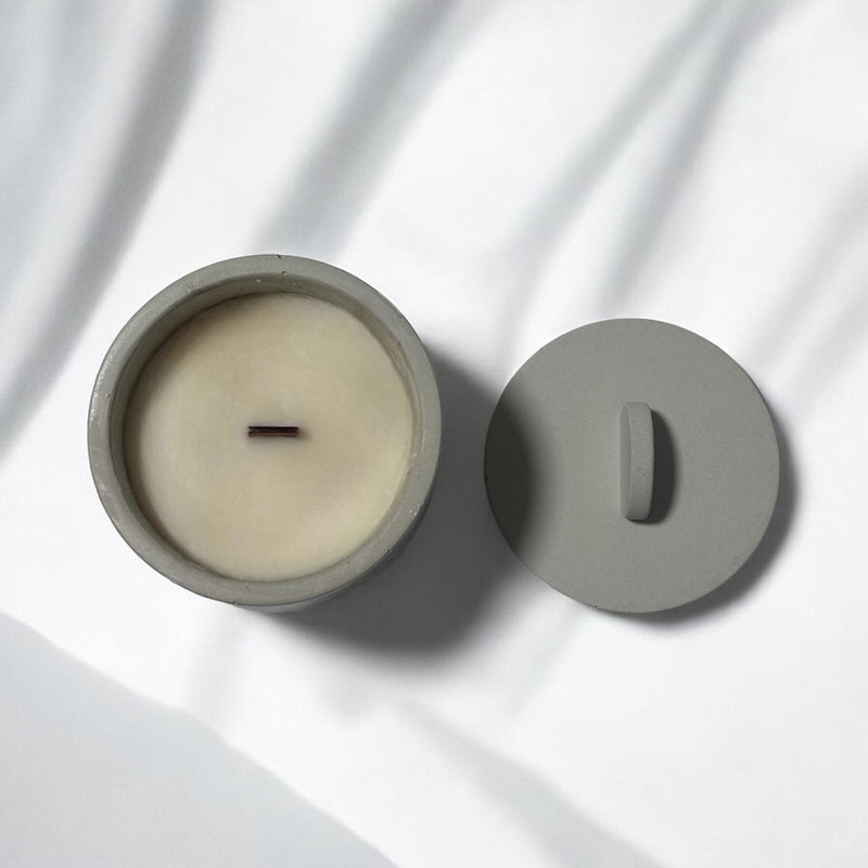 Classic Candle Style, Concrete Jar.