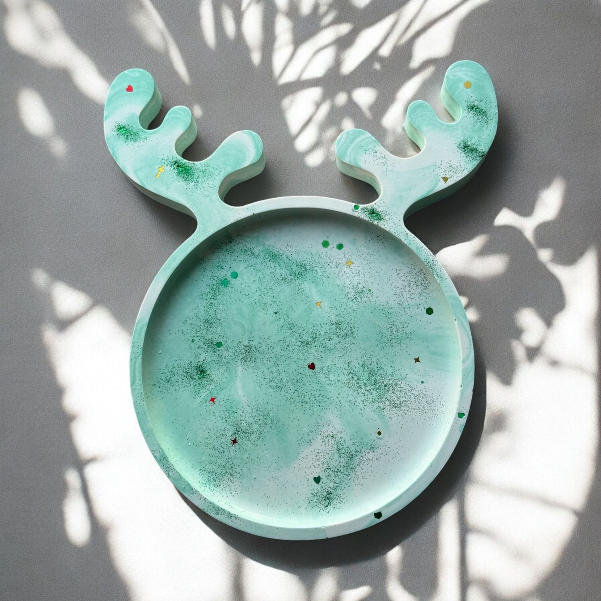  Candle, Gypsum Coaster Tray.