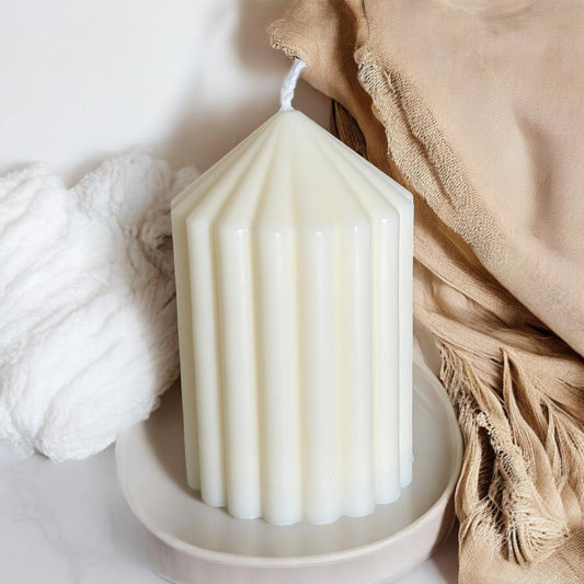 Pillar Scented Candle, Organic Soy Wax, Decorative Candle.