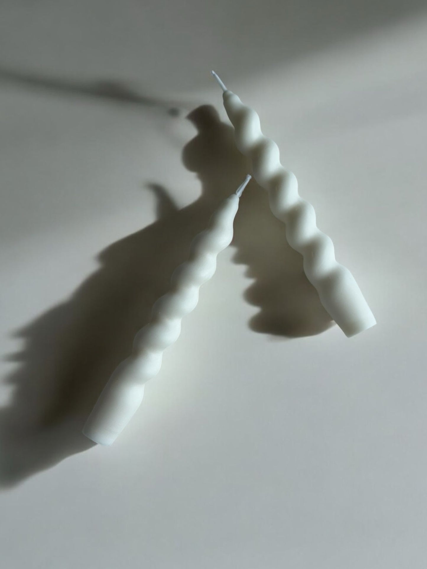 Wavy Taper Candle, Set of 2, Soy Wax