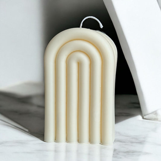 Pillar Arch Scented Candles, Organic Soy Wax